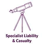 Specialist liability casualty icon